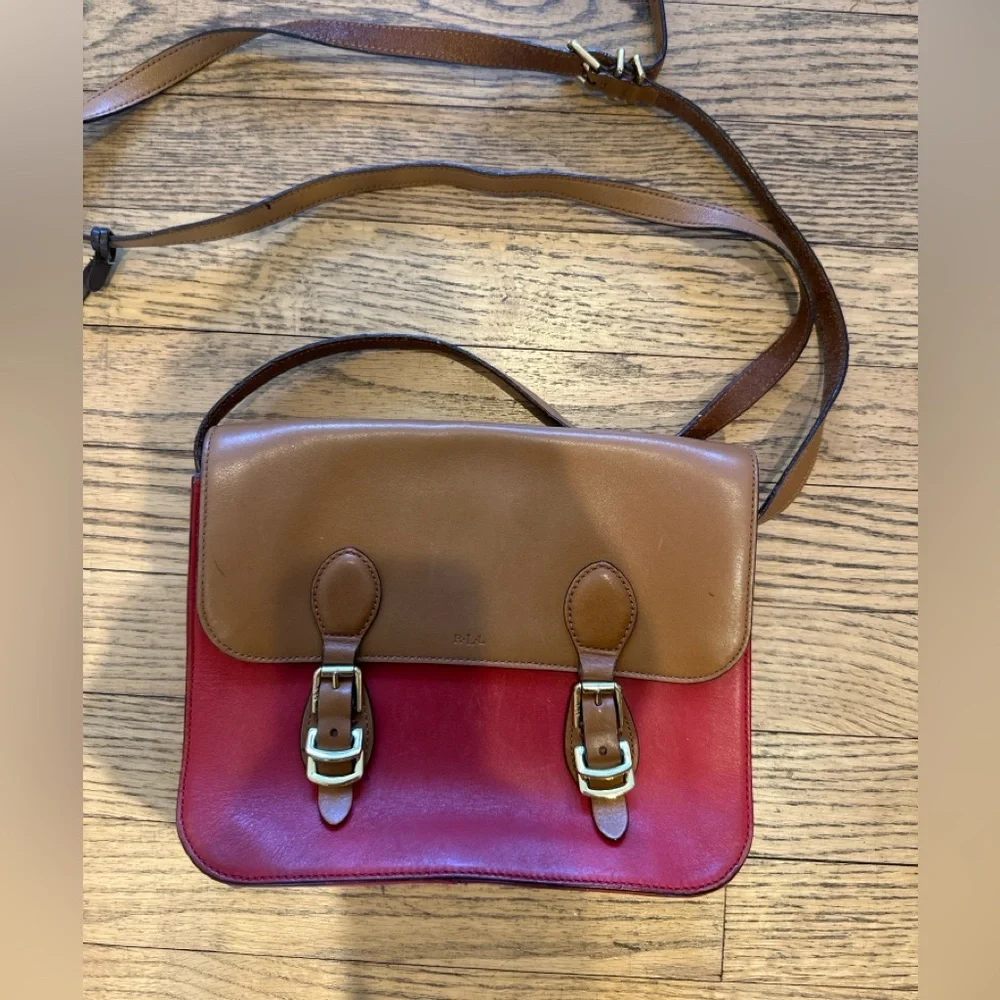 Vintage Lauren Ralph Lauren Leather Crossbody Bag - Picture 9 of 9